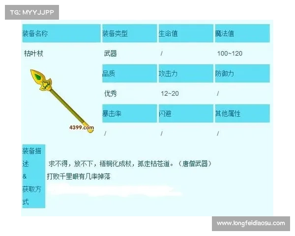 《造梦西游3》枯叶杖详细属性分析及最佳装备搭配推荐 《造梦西游3》枯叶杖详细属性分析及最佳装备搭配推荐